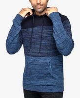 X-Ray Men's Color Blocked Hooded Sweater