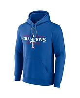 Men's Fanatics Royal Texas Rangers 2023 World Series Champions Logo Pullover Sweatshirt