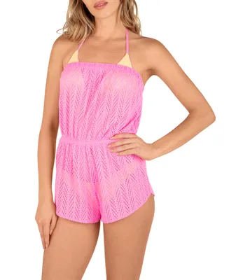 Hurley Juniors' Crocheted Tube Cover-Up Romper