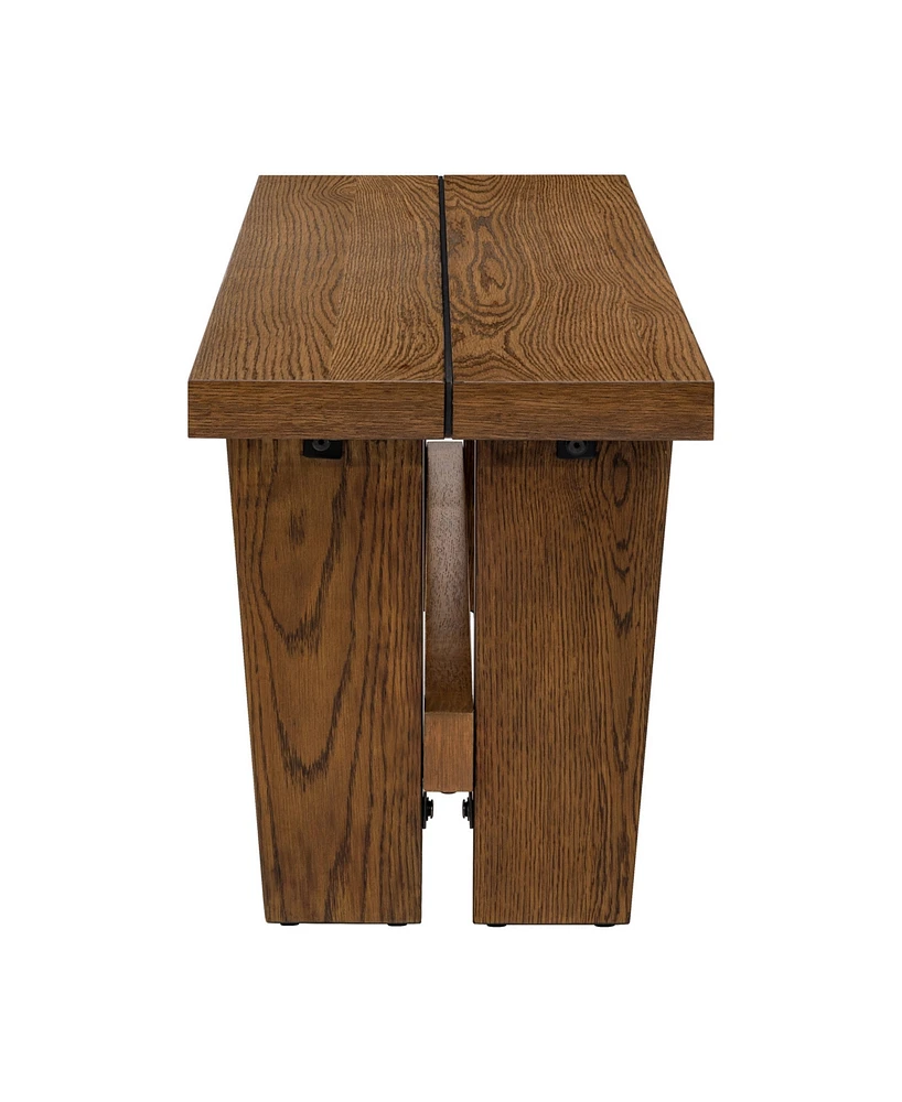 Ink+Ivy 45" Frank Wide Wood Dining Bench