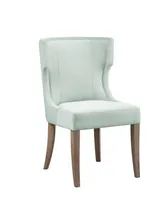 Madison Park 23.25" Carson Wide Wood Upholstered Wingback Dining Chair