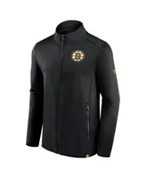 Men's Fanatics Black Boston Bruins Authentic Pro Full-Zip Jacket