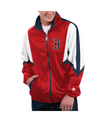 Men's Starter Red Boston Sox Lead Runner Full-Zip Jacket