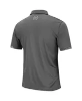 Men's Colosseum Charcoal Kansas Jayhawks Rival Oht Military-Inspired Appreciation Polo