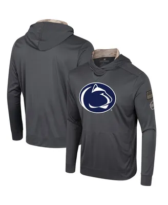Men's Colosseum Charcoal Penn State Nittany Lions Oht Military-Inspired Appreciation Long Sleeve Hoodie T-shirt