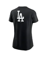 Women's Nike Black Los Angeles Dodgers Over Shoulder T-shirt