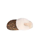 Ladies Leopard Scuff Slide By Cloud Nine Sheepskin