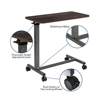 Adjustable Overbed Table With Wheels For Home And Hospital