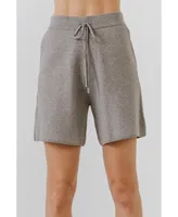 Women's Drawstring Knit Shorts