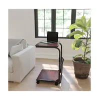 Mobile Sit-Down, Stand-Up Computer Ergonomic Desk With Removable Pouch (Adjustable Range 27.5'' - 46.5'')