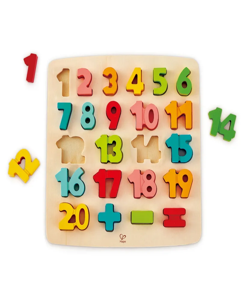 Hape Chunky Number Counting Puzzle, 24 Pieces
