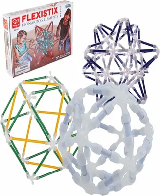 Hape Flexi Stix Leonardo's Elements Puzzle Toy, 258 Pieces