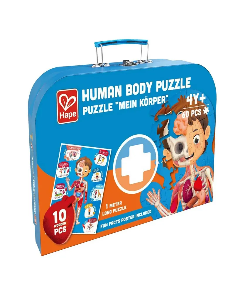 Hape Wooden Human Body Puzzle, 60 Pieces