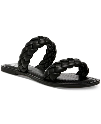 Dv Dolce Vita Women's Jocee Double Band Braided Slide Flat Sandals