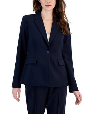 T Tahari Women's Notch-Lapel One-Button Blazer