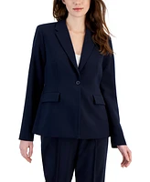 T Tahari Women's Notch-Lapel One-Button Blazer