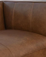 Blake 71" Leather Modern Deep Seat Loveseat