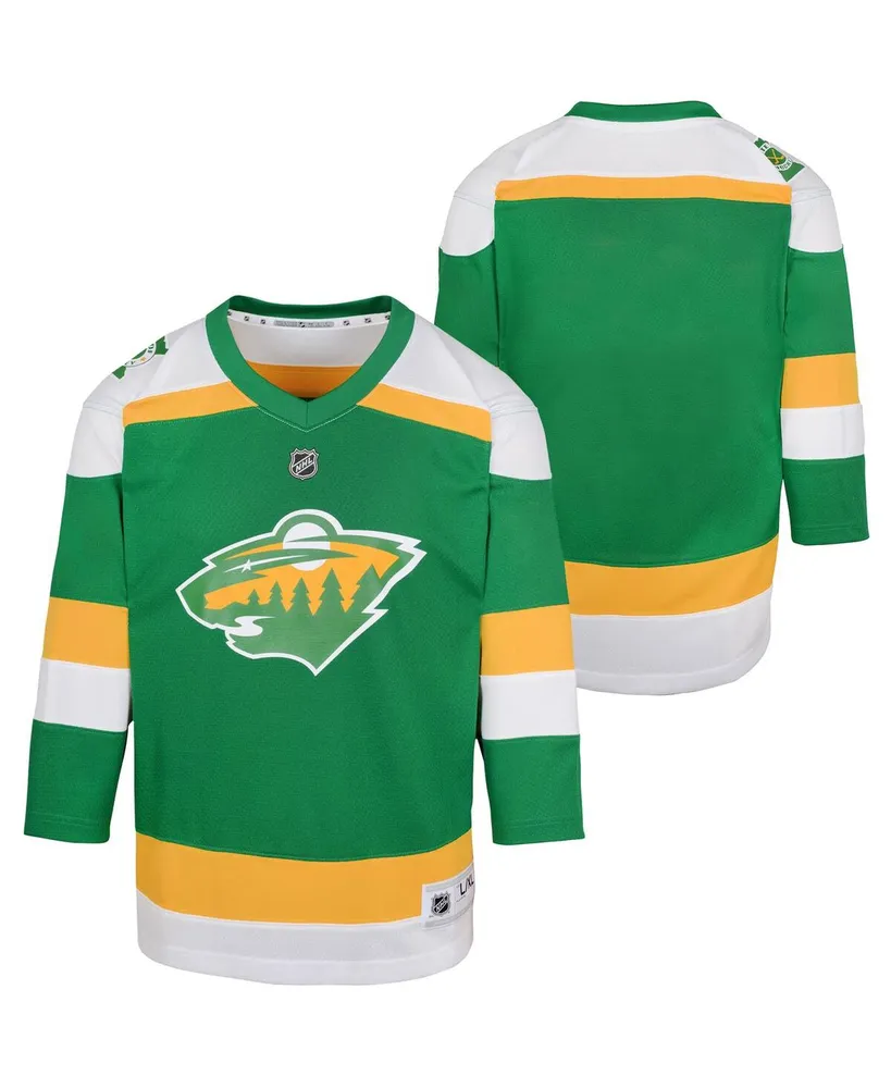 Newborn and Infant Boys and Girls Green Minnesota Wild 2023/24 Alternate Replica Jersey