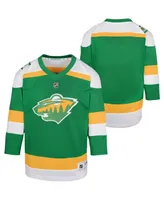 Newborn and Infant Boys and Girls Green Minnesota Wild 2023/24 Alternate Replica Jersey