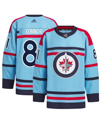 Men's adidas Kyle Connor Light Blue Winnipeg Jets Anniversary Authentic Player Jersey