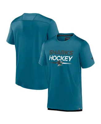 Men's Fanatics Teal San Jose Sharks Authentic Pro Tech T-shirt