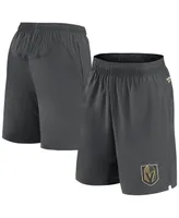 Men's Fanatics Gray Vegas Golden Knights Authentic Pro Tech Shorts