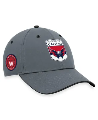 Men's Fanatics Gray Washington Capitals Authentic Pro Home Ice Flex Hat