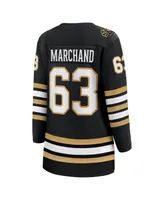 Women's Fanatics Brad Marchand Black Boston Bruins 100th Anniversary Premier Breakaway Player Jersey
