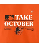 Men's Fanatics Orange Baltimore Orioles 2023 Postseason Locker Room T-shirt