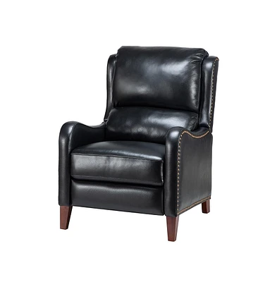 Leather Pushback Recliner chair with Adjustable Backrest for Livingroom