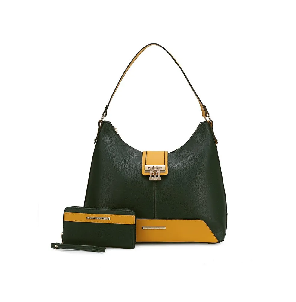 Mkf Collection Graciela Hobo Color Block Handbag by Mia K