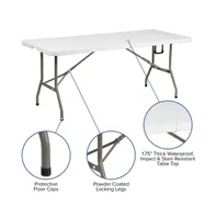Outdoor Event/Tailgate Tent Set With Pop Up Event Canopy And Carry Bag Bi-Fold Table Carrying Handle