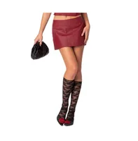 Women's Aster faux leather mini skirt
