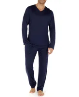 Men's Cocooning Long Sleeve V-Neck T- Shirt