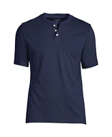 Lands' End Big & Tall Short Sleeve Super-t Henley T-Shirt