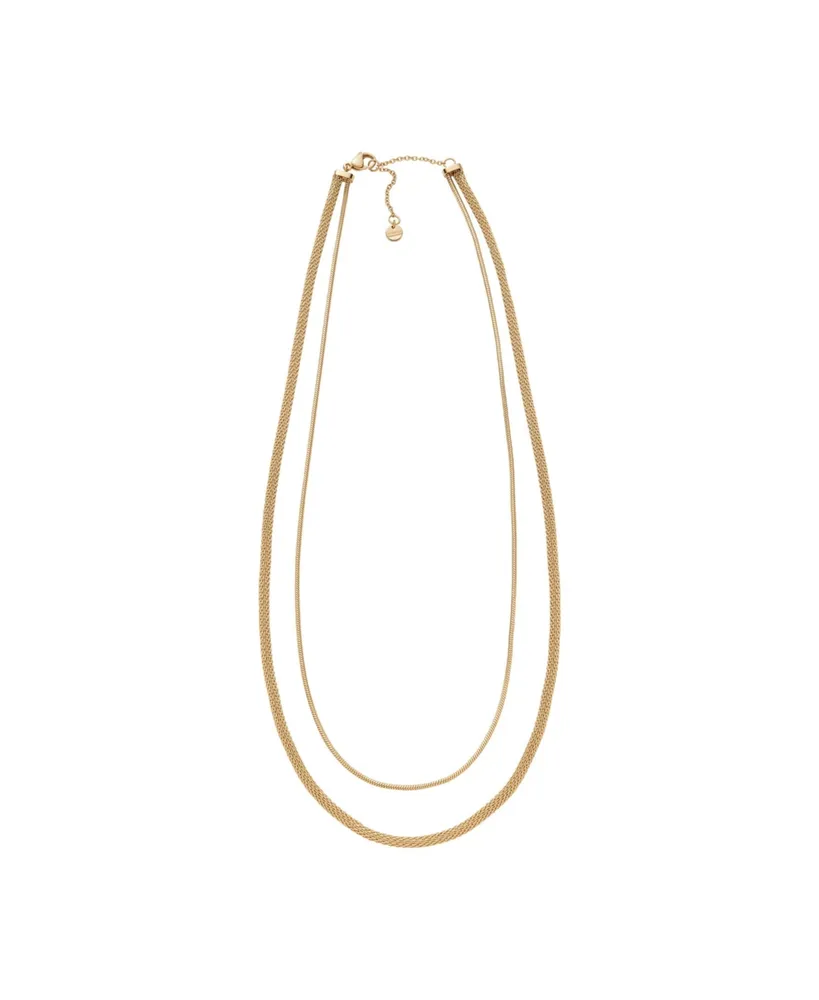 Skagen Women's Merete Gold-Tone Stainless Steel Multi Strand Necklace