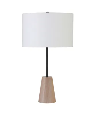 Killian 25.5" Limed Oak Table Lamp with Linen Shade