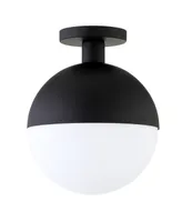 Orb 9.75" Wide Semi Flush Mount with Glass Shade