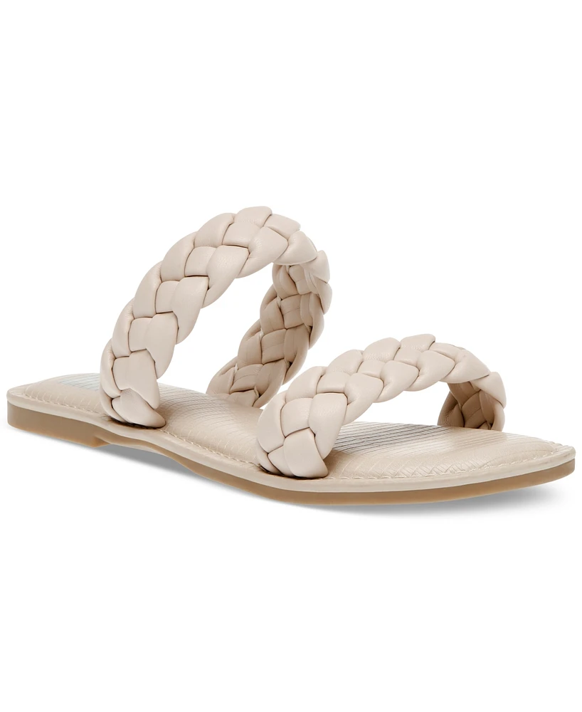 Dv Dolce Vita Women's Jocee Double Band Braided Slide Flat Sandals