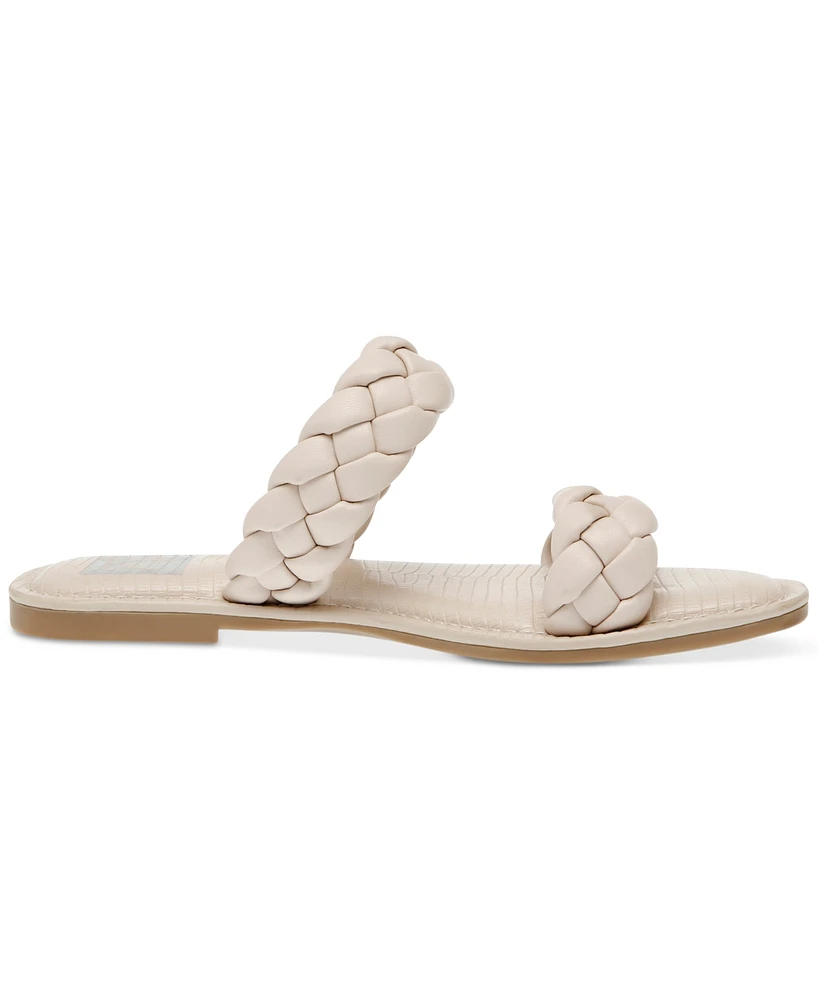 Dv Dolce Vita Women's Jocee Double Band Braided Slide Flat Sandals