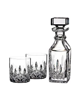 Waterford Connoisseur Lismore Mini Square Decanter & Pair of Tumblers, 16floz