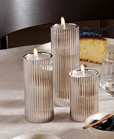 Georg Jensen Bernadotte Tealight and Candleholder 3 Piece Set