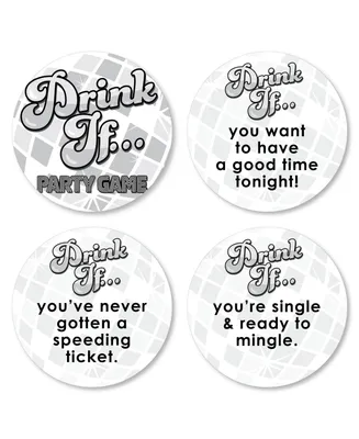 Drink If Game - Disco Ball - Groovy Hippie Party Game - 24 Count