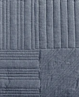 Eddie Bauer Hidden Lake Chambray Blue Twin Quilt Set