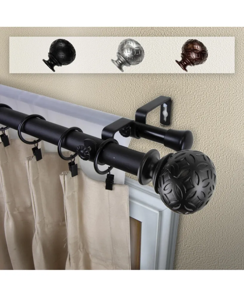 Odelia 1" Double Curtain Rod 48-84"