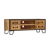 vidaXL Tv Stand with Drawers 47.2"x11.8"x15.7" Solid Wood Mango