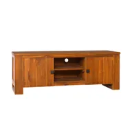 Tv Stand 43.3"x11.8"x15.7" Solid Wood Teak