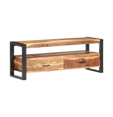 Tv Stand 47.2"x13.8"x17.7" Solid Wood with Honey Finish