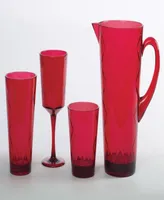 Certified International Ruby Diamond Acrylic Set of 8 Acrylic Ice Tea Glasses