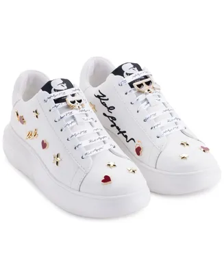 Karl Lagerfeld Paris Kenna Lace-Up Low-Top Embellished Sneakers
